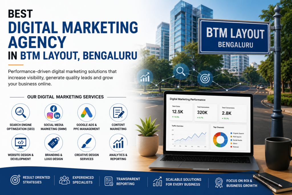 Best Digital Marketing Agency in BTM Layout, Bengaluru
